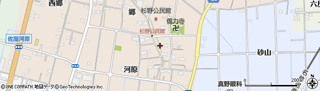 愛知県愛西市内佐屋町河原246周辺の地図