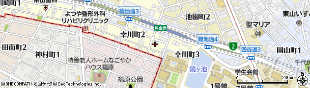 愛知県名古屋市千種区幸川町周辺の地図
