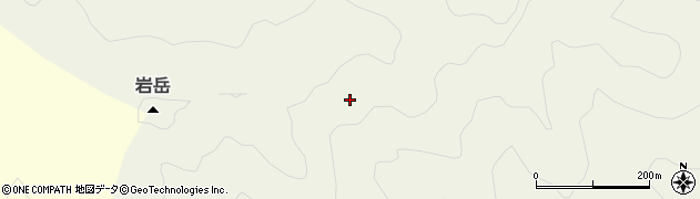 愛知県設楽町（北設楽郡）西納庫（岩岳）周辺の地図