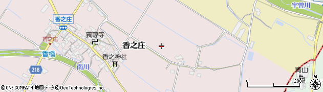 滋賀県愛荘町（愛知郡）香之庄周辺の地図