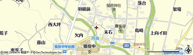 愛知県豊田市加納町末石46周辺の地図