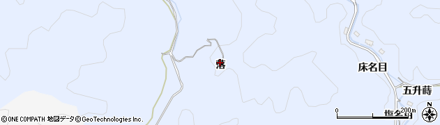 愛知県豊田市大河原町落周辺の地図