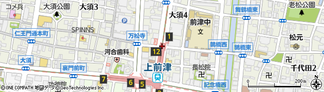 万松寺東周辺の地図