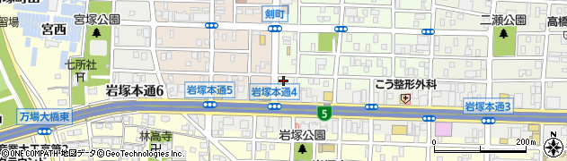愛知県名古屋市中村区剣町328周辺の地図