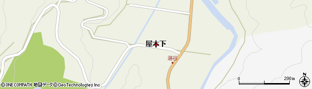 愛知県設楽町（北設楽郡）西納庫（湯谷一）周辺の地図