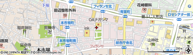 静岡県富士市本市場町周辺の地図
