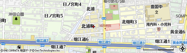 愛知県名古屋市中村区北浦町32周辺の地図