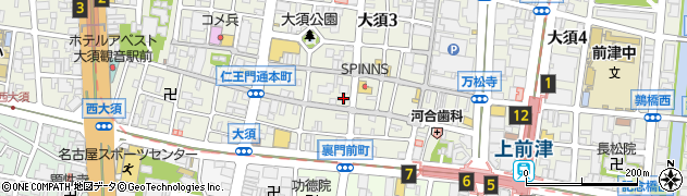 牛百味 ぎゅうひゃくみ 大須店周辺の地図