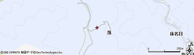 愛知県豊田市大河原町落24周辺の地図