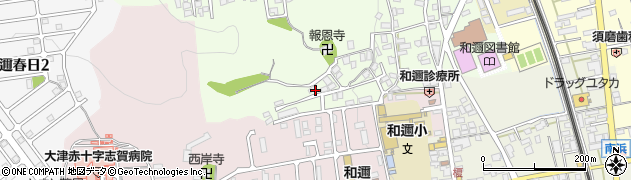 滋賀県大津市和邇高城74周辺の地図