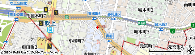 八剣伝 青柳店周辺の地図