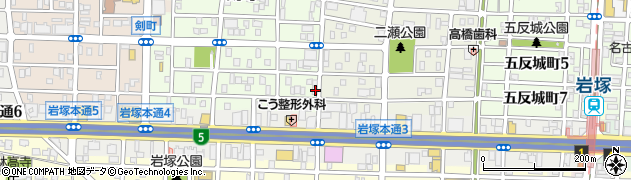 愛知県名古屋市中村区剣町298周辺の地図