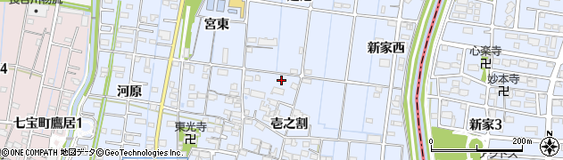 愛知県あま市七宝町伊福壱之割6周辺の地図