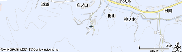 愛知県豊田市久木町（栃山）周辺の地図