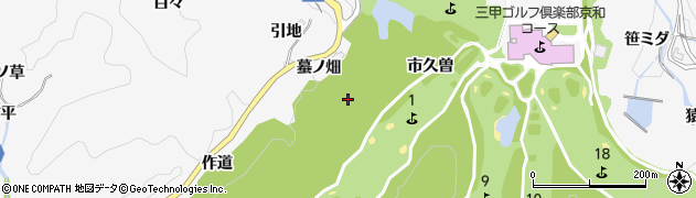 愛知県豊田市中立町（蟇ノ畑）周辺の地図