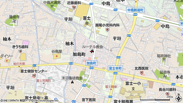 〒416-0912 静岡県富士市加島町の地図