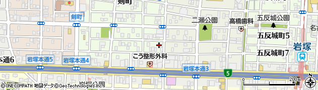 愛知県名古屋市中村区剣町253周辺の地図