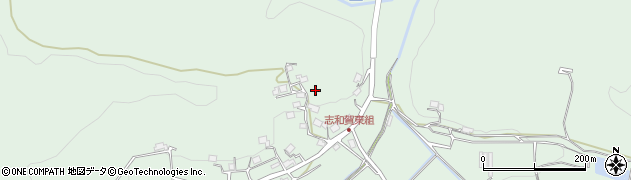 京都府南丹市日吉町志和賀（東里）周辺の地図