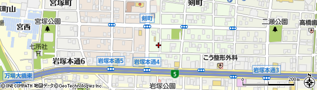 愛知県名古屋市中村区剣町234周辺の地図