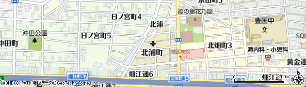 愛知県名古屋市中村区北浦町22周辺の地図