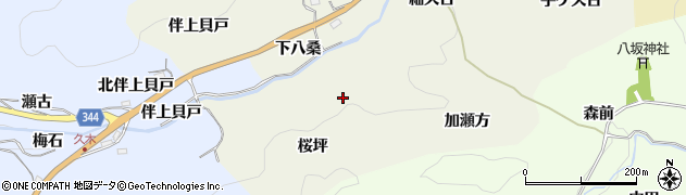 愛知県豊田市新盛町（桜坪）周辺の地図
