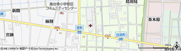 愛知県津島市白浜町（平堤）周辺の地図