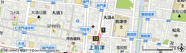 愛知県名古屋市中区大須4丁目10-68周辺の地図
