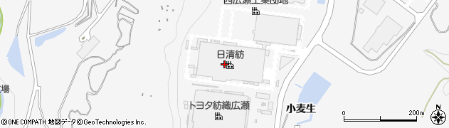 愛知県豊田市西広瀬町（小麦生）周辺の地図