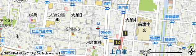 デニーズ大須店周辺の地図