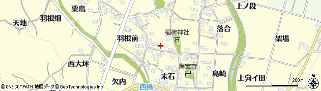 愛知県豊田市加納町欠ノ上周辺の地図