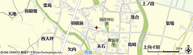 愛知県豊田市加納町（欠ノ上）周辺の地図