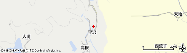 愛知県豊田市本徳町（平沢）周辺の地図