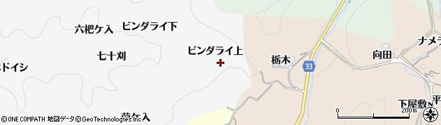愛知県豊田市中立町（大柿）周辺の地図