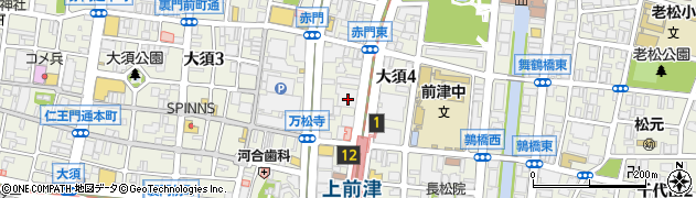 愛知県名古屋市中区大須4丁目10-32周辺の地図