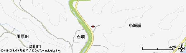 愛知県豊田市西広瀬町（小城崩）周辺の地図