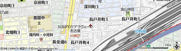 愛知県名古屋市中村区長戸井町4丁目13周辺の地図