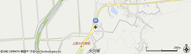 京都府京丹波町（船井郡）上野（南垣内）周辺の地図