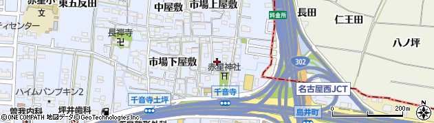 愛知県名古屋市中川区富田町大字千音寺赤星裏周辺の地図