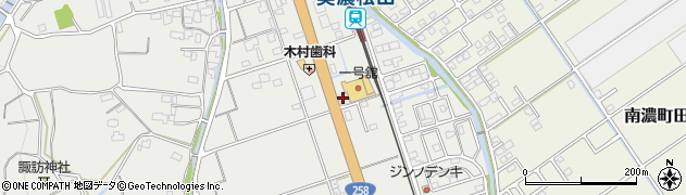 桑名三重信用金庫海津支店周辺の地図