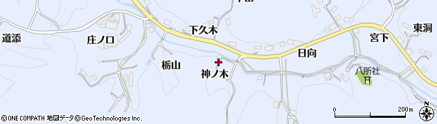 愛知県豊田市久木町（神ノ木）周辺の地図