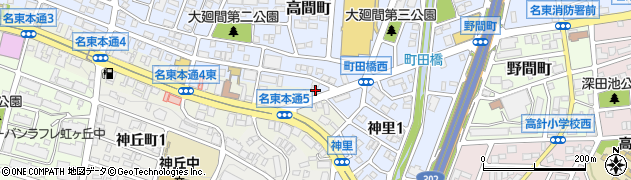 愛知県名古屋市名東区高間町145周辺の地図