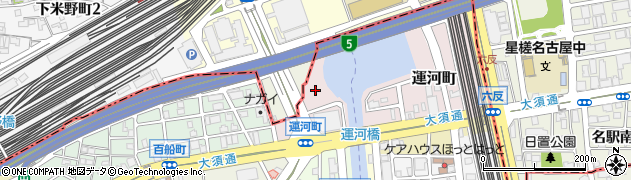 愛知県名古屋市中川区運河町2周辺の地図