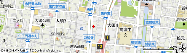 愛知県名古屋市中区大須4丁目10-79周辺の地図