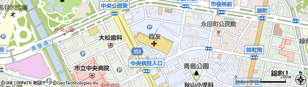 西友富士青島店周辺の地図