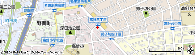 タートル名東店周辺の地図