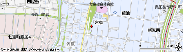 愛知県あま市七宝町伊福（宮東）周辺の地図