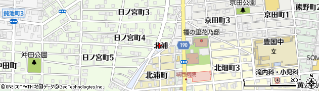 愛知県名古屋市中村区高須賀町（北浦）周辺の地図