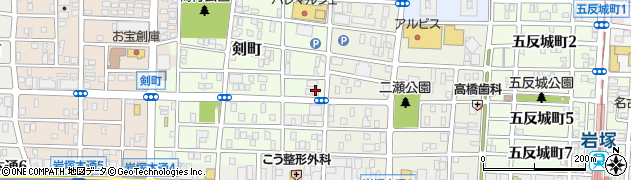 愛知県名古屋市中村区剣町189周辺の地図
