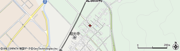 滋賀県東近江市北須田町596周辺の地図