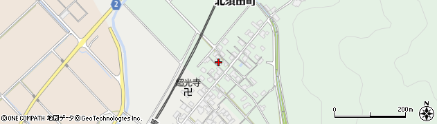 滋賀県東近江市北須田町597周辺の地図